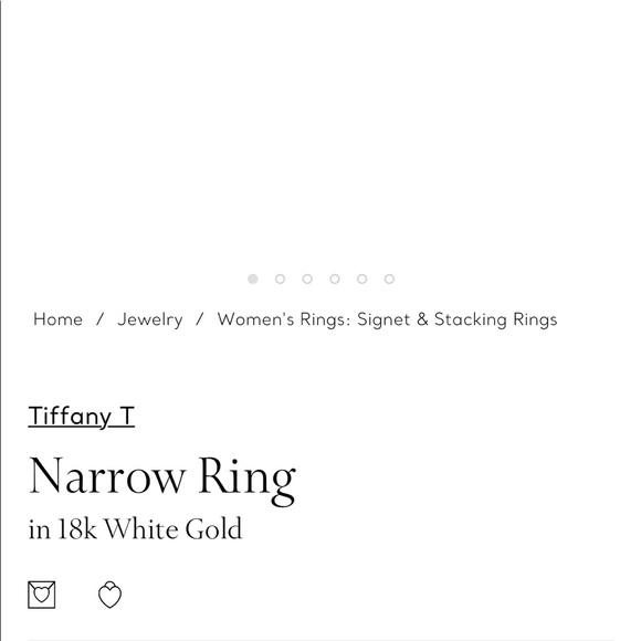 tiffanys t narrow ring - Picture 1 of 3